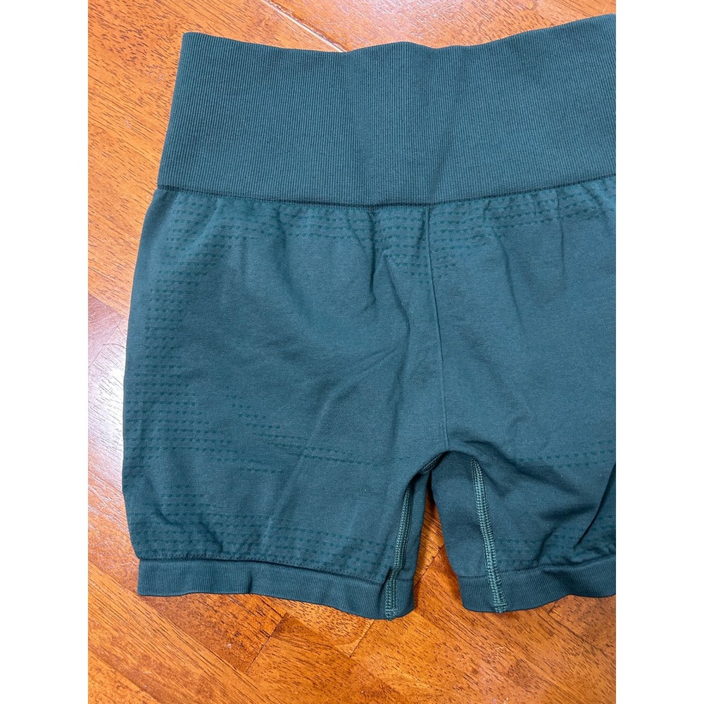 Gymshark Vital Seamless 2.0 Shorts Womens Small Green High Waist Athletic - Picture 8 of 8
